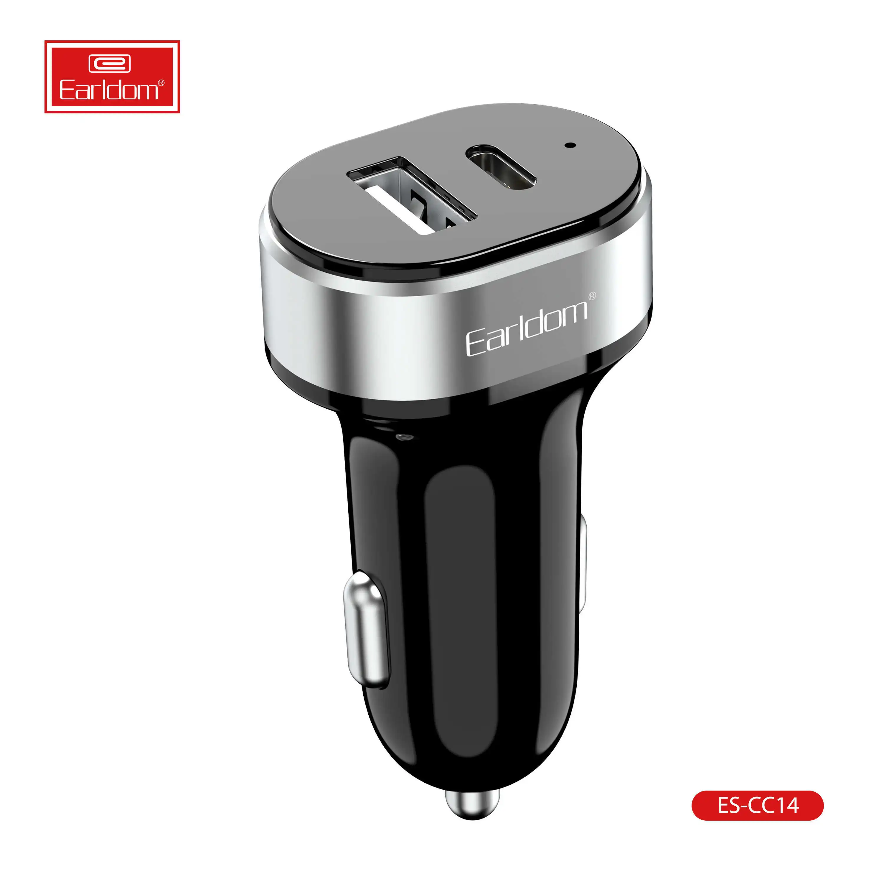 Earldom USB C Car Charger 45W Dual Port Fast Charge PD Charging 18W Type C  Car Adapter for iPhone 13 Output 5V/2.4A