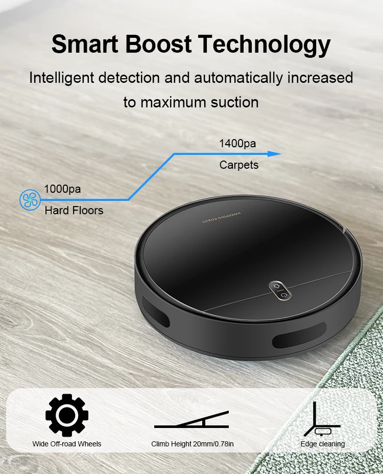 Db300 Smart Rechargeable Powerful Robot Aspiradora Household Cleaner