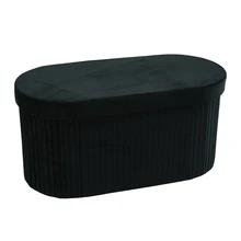 High Quality Household Furniture Folding Storage Ottoman Stool Ottoman Bench