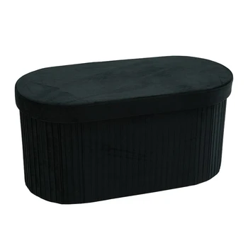 High Quality Household Furniture Folding Storage Ottoman Stool Ottoman Bench