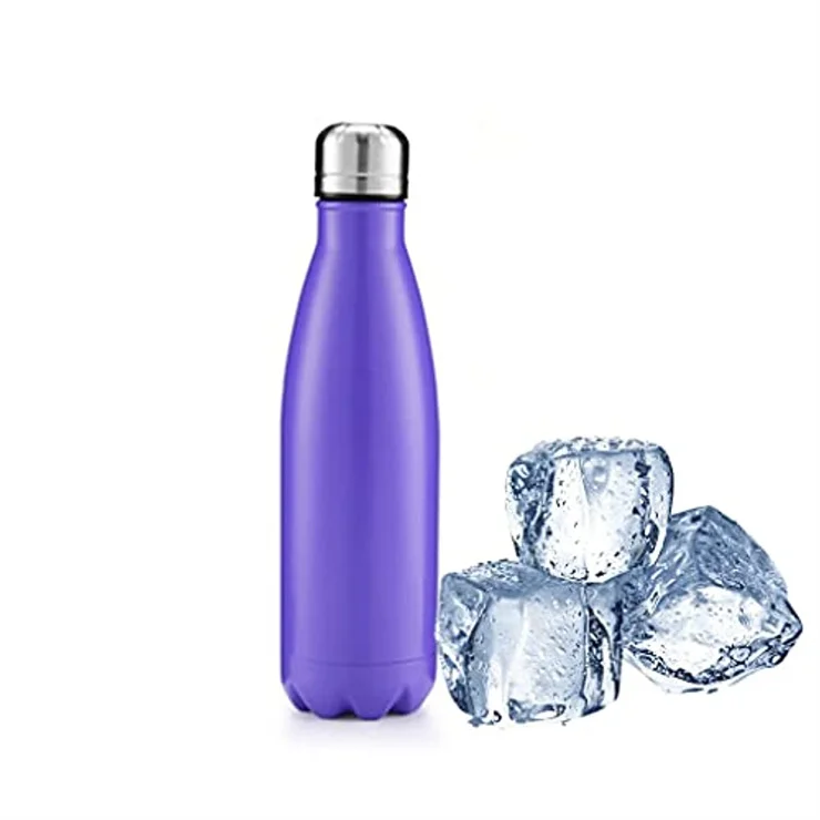 MIRA Vacuum Insulated Travel Water Bottle, Leak-proof Double Walled Stainless  Steel Cola Shape Portable Water Bottle, No Sweating, Keeps Your Drink Hot  & Cold, 17 Oz (500 ml)