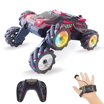 New Arrival Hand Gesture Remote Control Swing Arm Drift Car High Speed 6 Wheels All Terrain Spray Stunt Vehicle For Kid