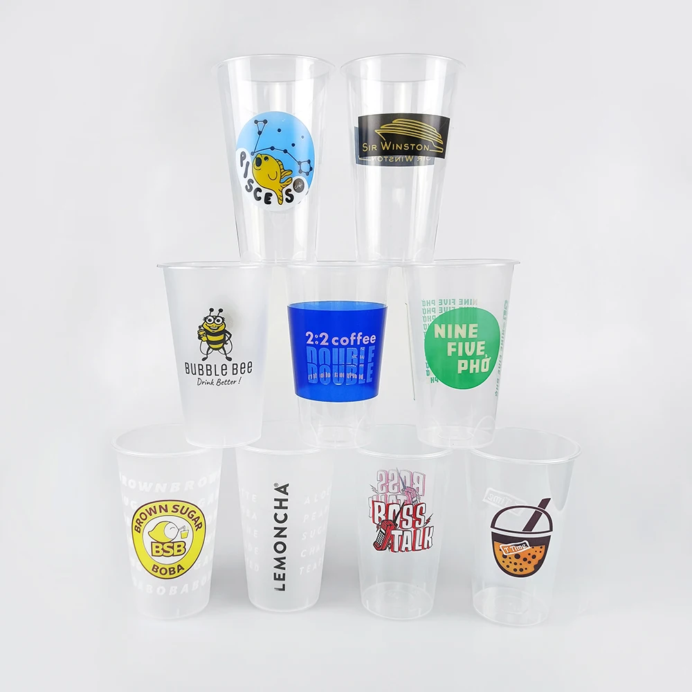 Disposable Hard Plastic Coffee Tea Cups