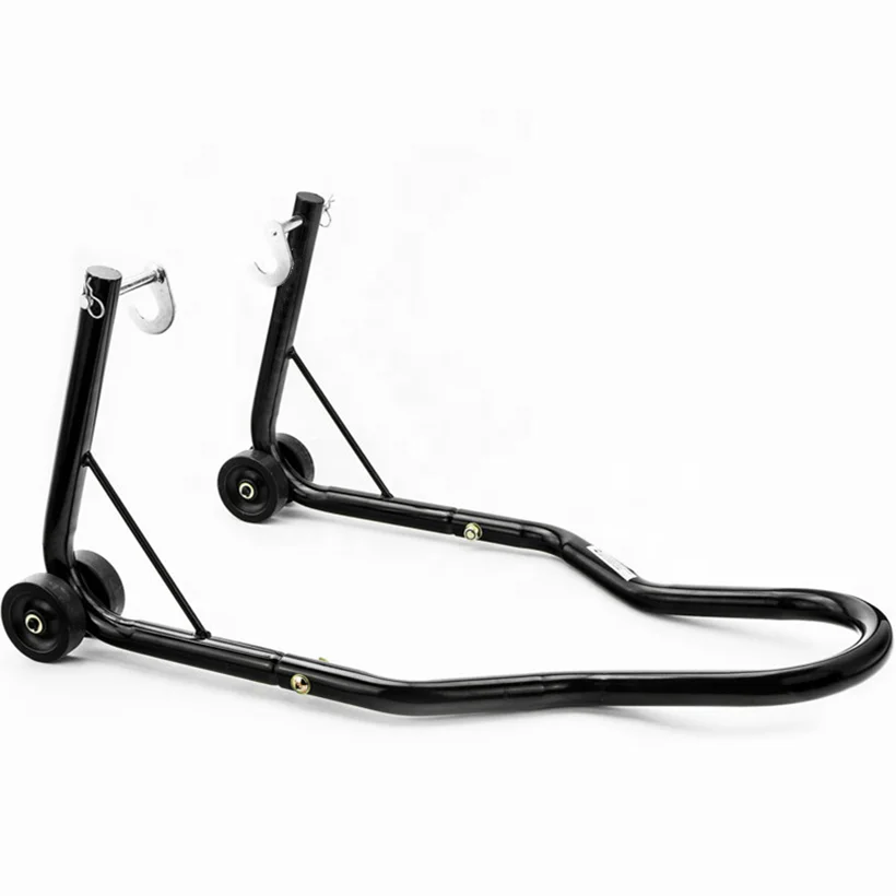 Motorcycle Stand Front with Rear Wheel Lift Paddock Hook Swingarm Universal with CE Certificate