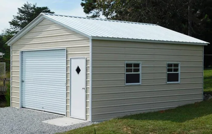 Metal Carport Shed Prefab Motorcycle Mini Garage Barn Shed Carport Garage RV Cover Shed