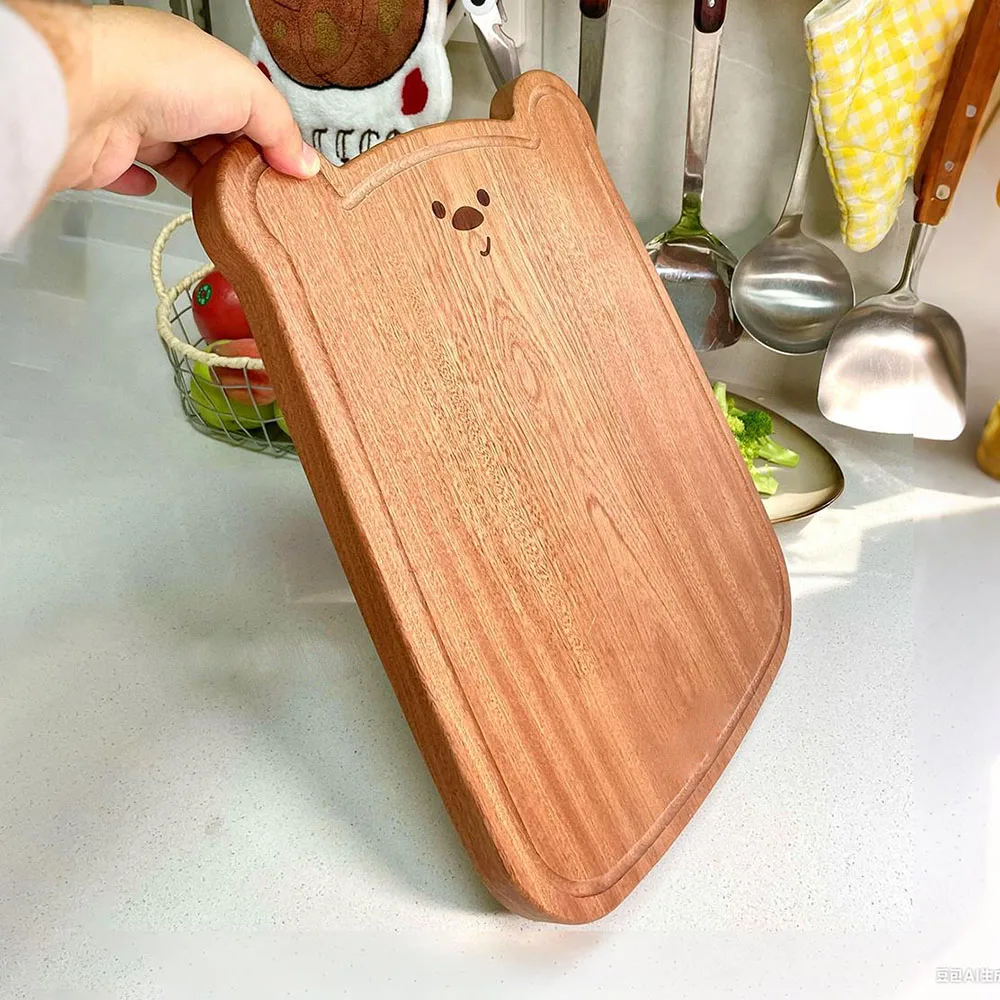 Irregular Cute Lovely Ebony Wood Mould Proof Kitchenware Supplies Food Fruit Vegetables Fesserts Steak Chopping Board