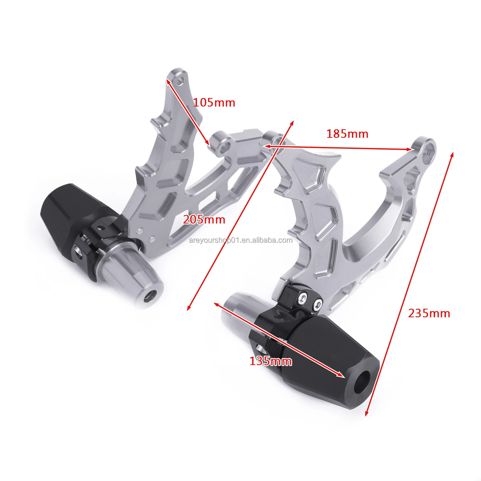 Engine Frame Slider Crash Pads Protection For YAMAHA MT-07 2014-2018 FZ07 MT 07 Engine Frame Slider Crash Pads Protection For YAMAHA MT-07 2014-2018 FZ07 MT 07