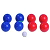 4 Red ball +4 blue ball  +1whte pallino ball