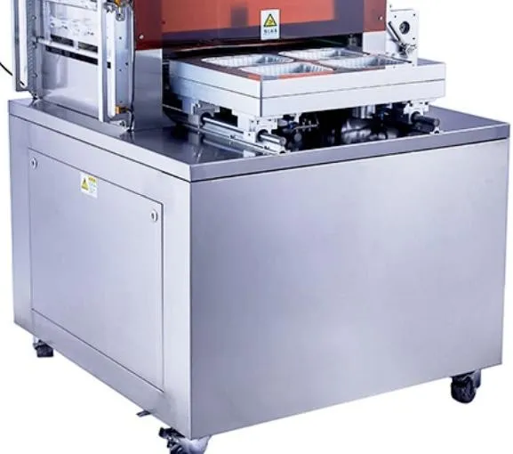Original Factory Vertical Automatic Food Tray Skin Heat Sealing Machine