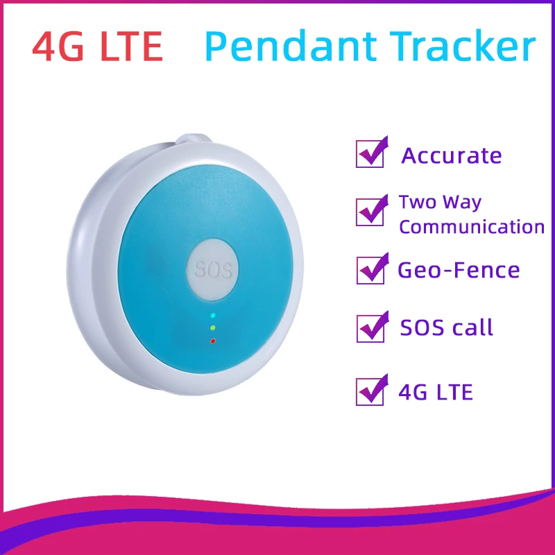 4g Gps Tracker Big Sos Panic Button For Elder And Kids Location Tracker ...