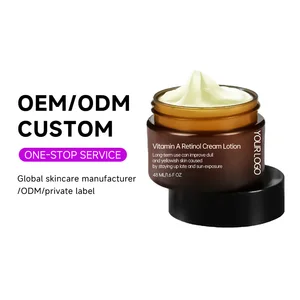 OEM ODM Tightening Lifting Wrinkle Remover Anti Aging Face Skin Care Retinol Moisturizing Adult Vitamin a Alcohol Cream Lotion