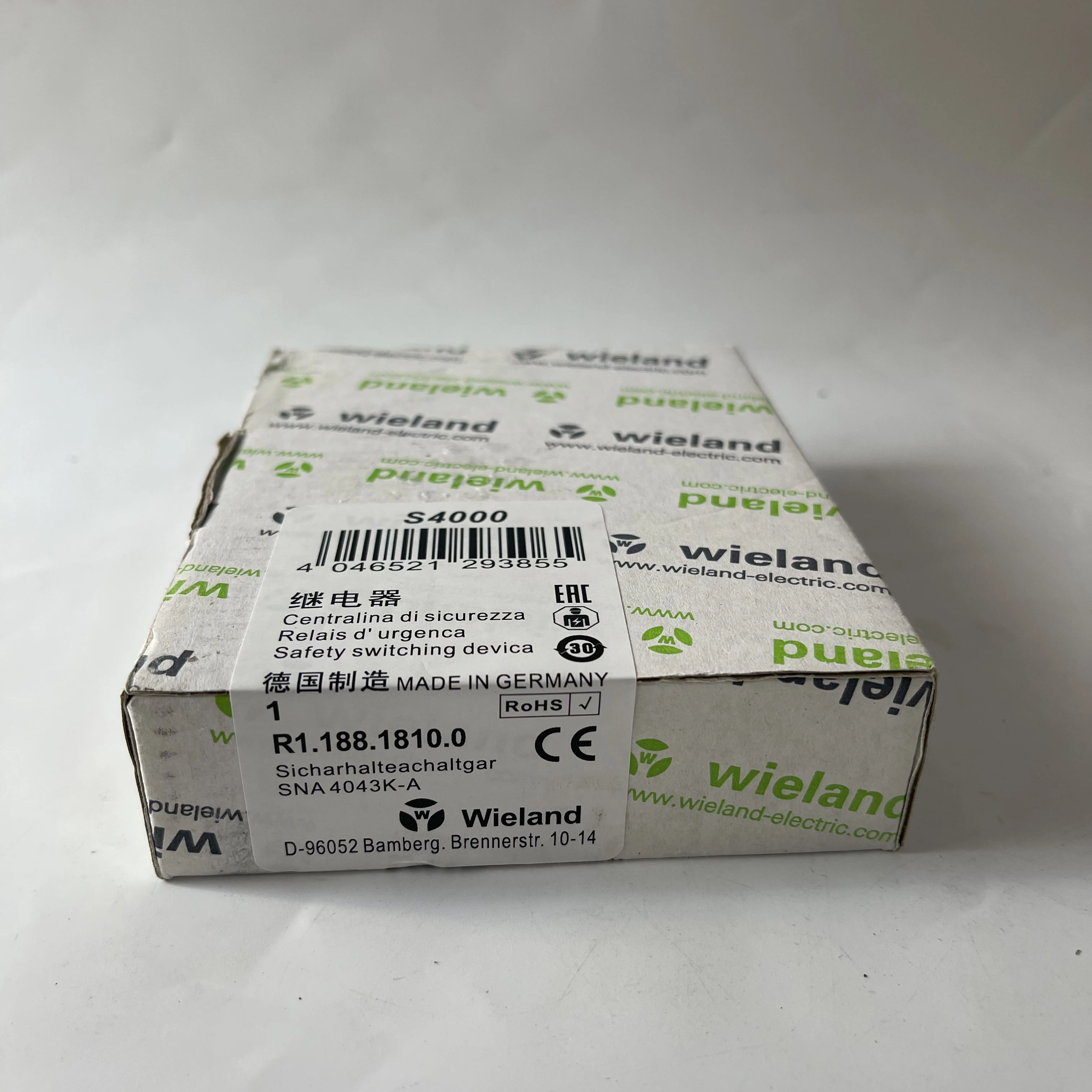 Wieland Safety Switching Device R1.188.1810.0 SNA 4043K-A 