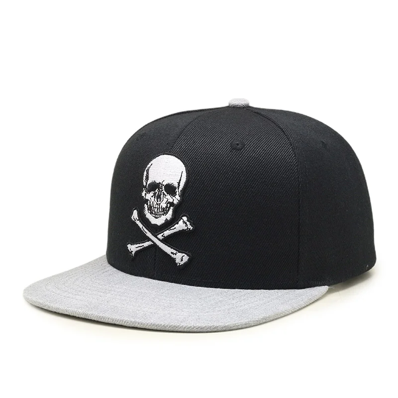 Skull Skeleton Baseball Cap Men Solid 