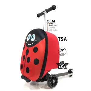 2026 New Kids 3 Wheels Luggage Bag Scooter for Travel