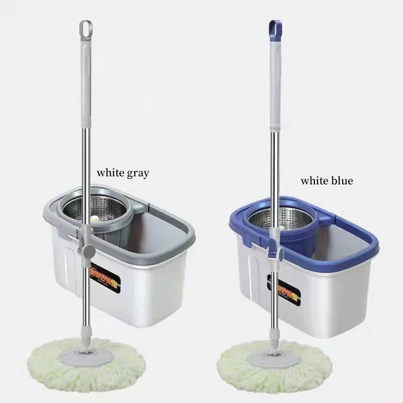Microfiber Rotating Spinning Mop Rotatable Adjustable Easy Cleaning Floor Magic 360 Degrees Spin Mops and Bucket Set