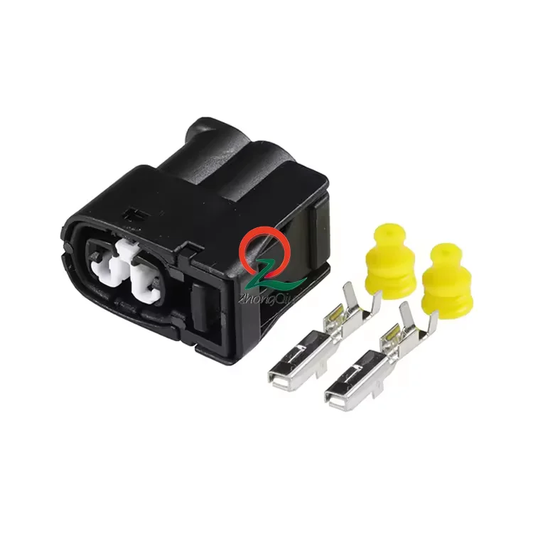 90980-11246 Style Injector Connector 2 Pin Ignition Coil Pack Fan Connector Socket for Toyota