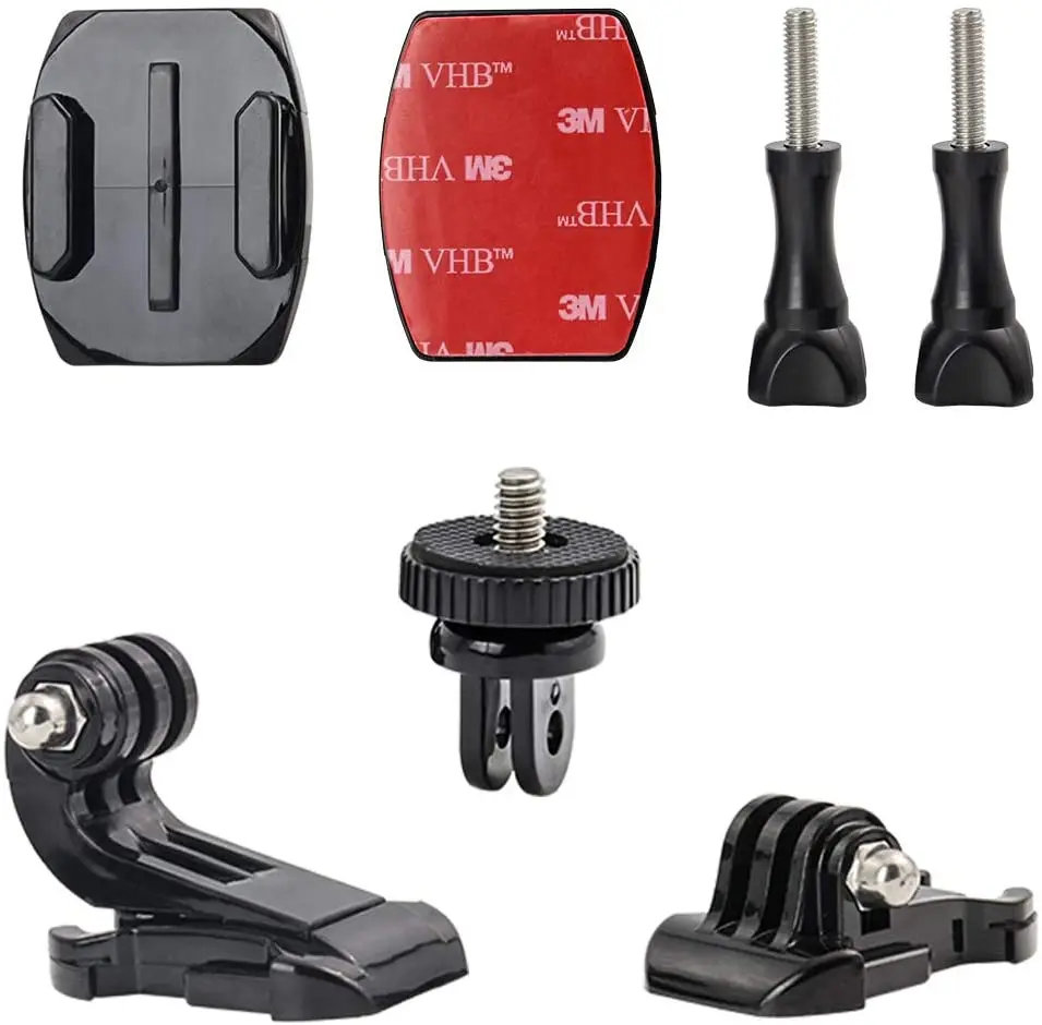 Wholesale Action Camera Accessories Curved Flat Mounts with Buckle Screw Thread Adapter From m.alibaba.com