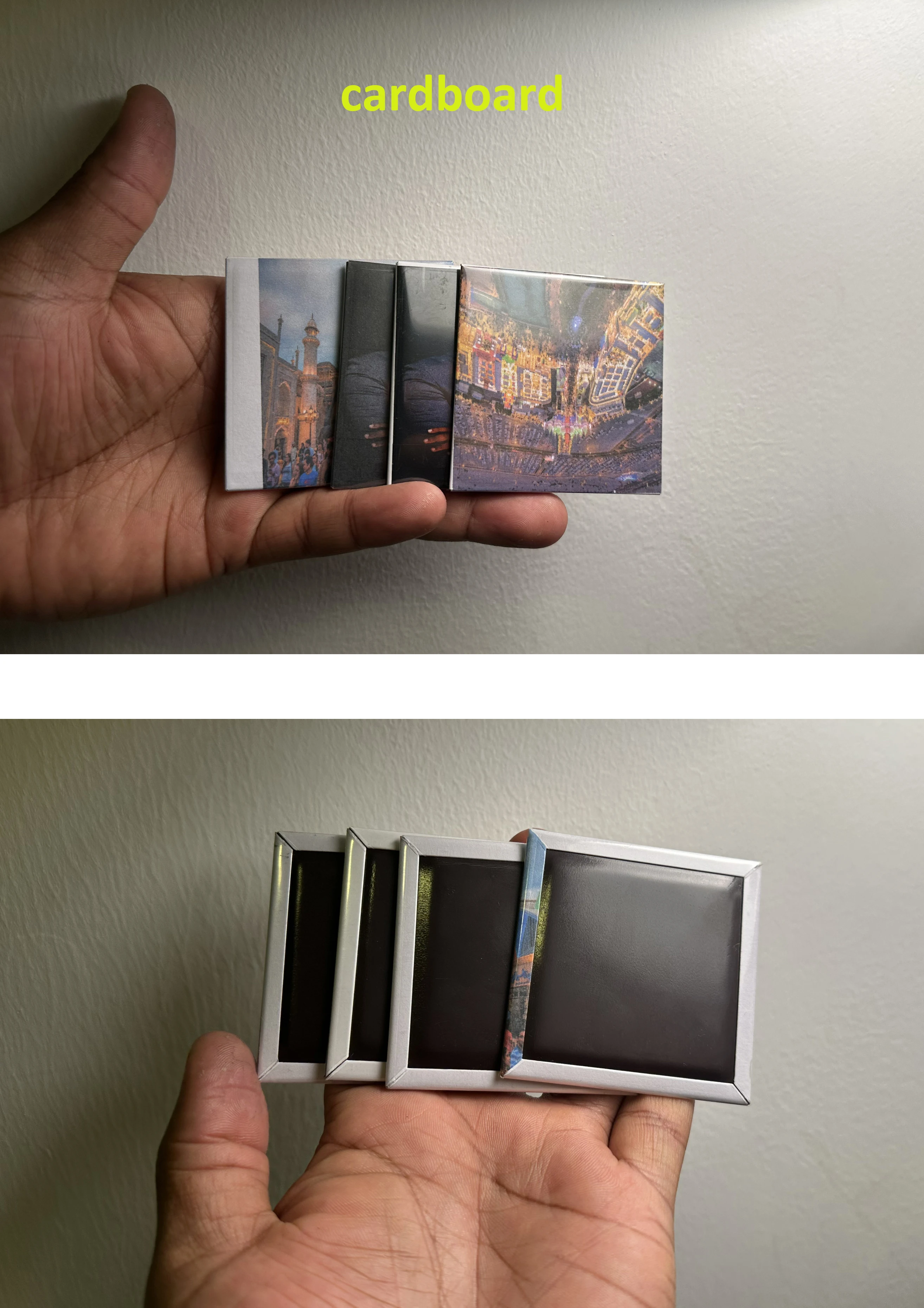 2.5インチ3x3金属アクリル写真冷蔵庫マグネット製造機セット