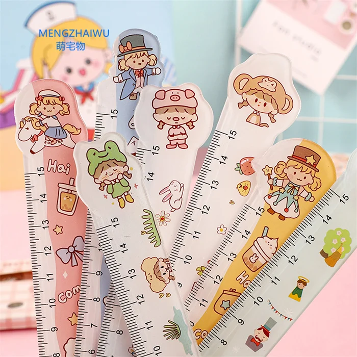 Ruler School Stationery Cute, Cartoon Ruler School