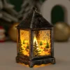 Black Square wind lamp-bronze silver christmas tree