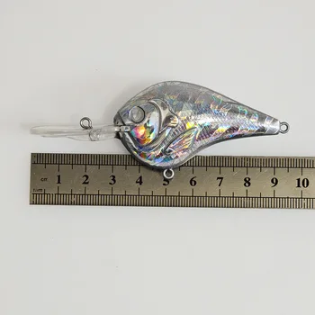 CHEERY Hot Selling 9.5cm 10g Unpainted Blank Lure Body, Laser Gold Foil Long Lip Crankbait Blank for Export – Lure – view 4