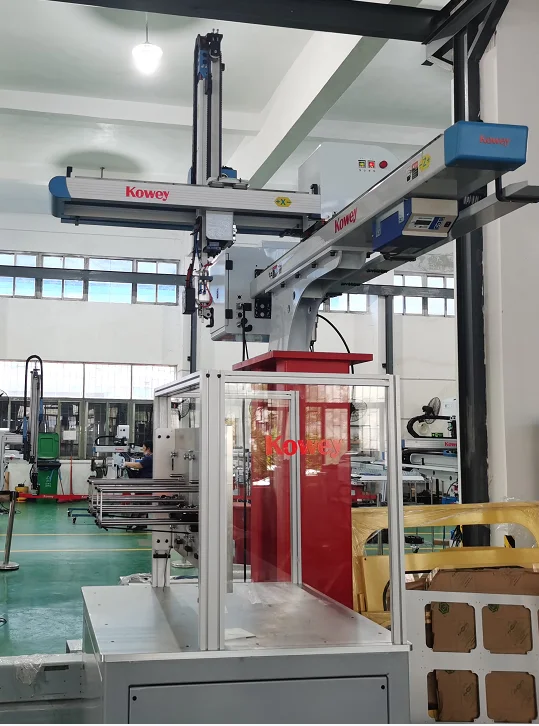 IML Robot for Yogurt Cup in Mould Labelling Robots for Plastic Packaging IML Bucket Paint Robot Top Entry