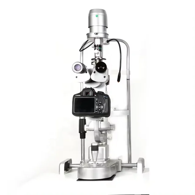 Ophthalmic Equipment 5 Step Magnification LED Slit Lamp Digital slit Lamp Camera For Eye Hospital