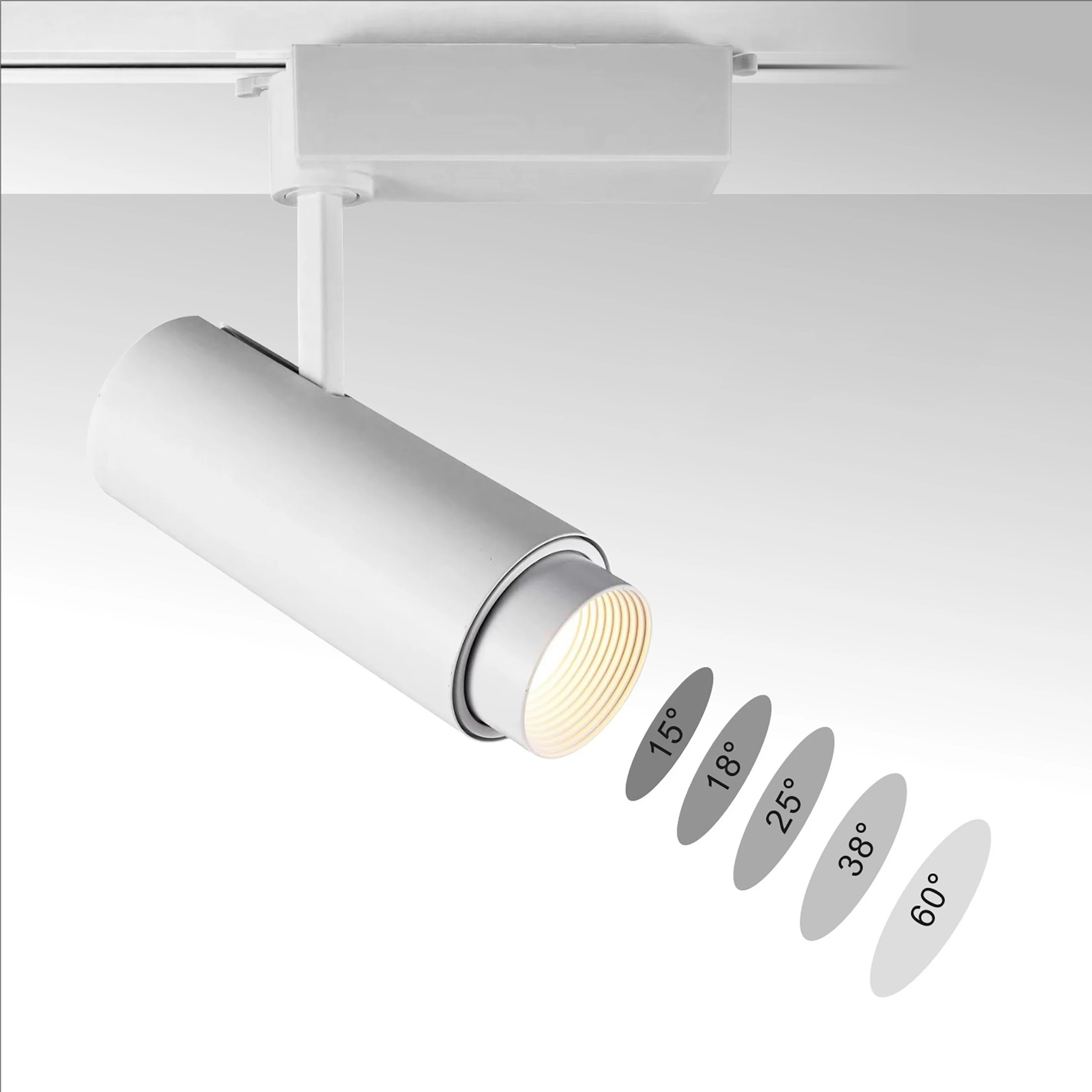 Алюминиевый монолитный блок светодиодов для коммерческого освещения, регулируемый угол луча, масштабируемый монолитный блок светодиодов, точечный Трековый светильник