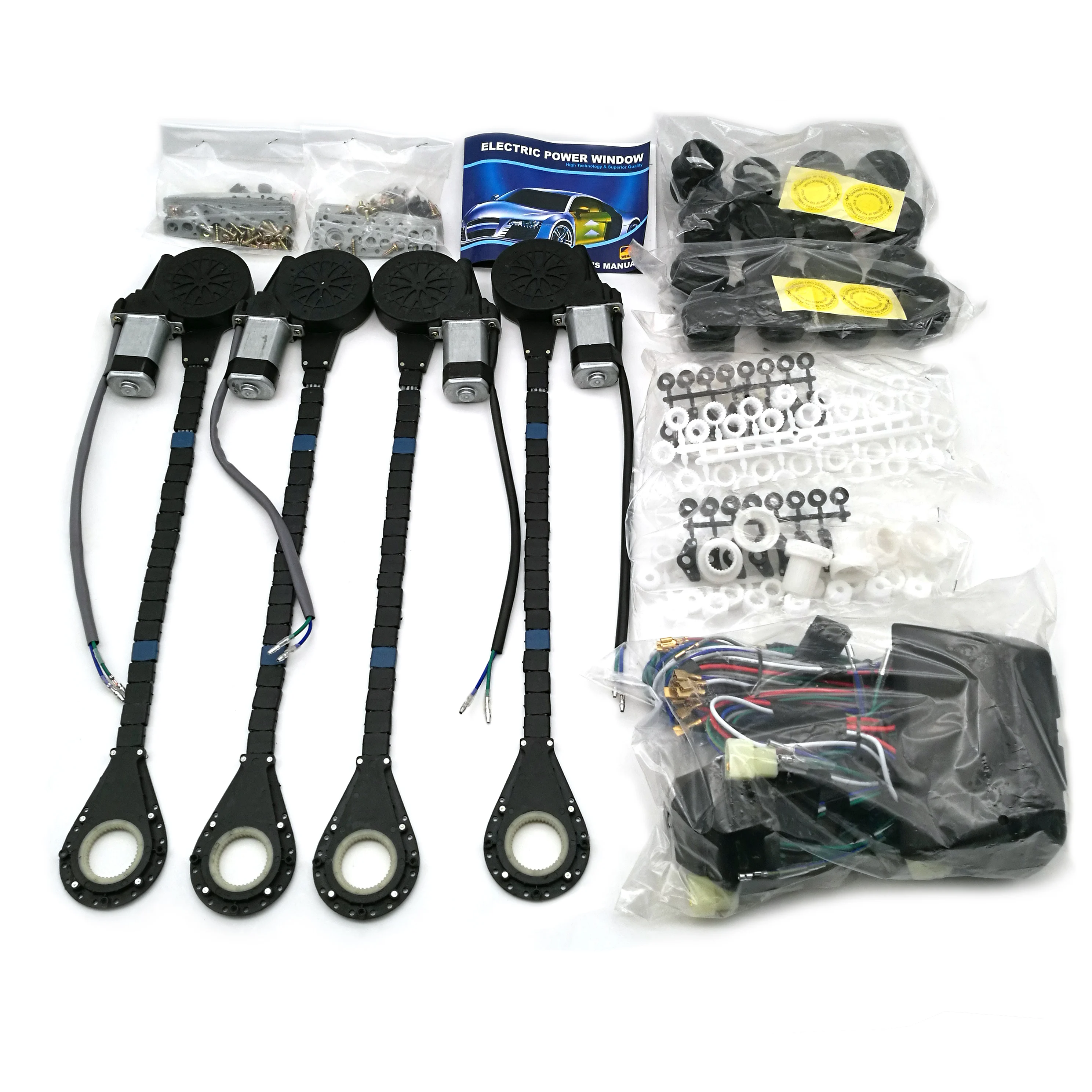 2ウィンドウまたは4ウィンドウ用のユニバーサルパワーウィンドウキット