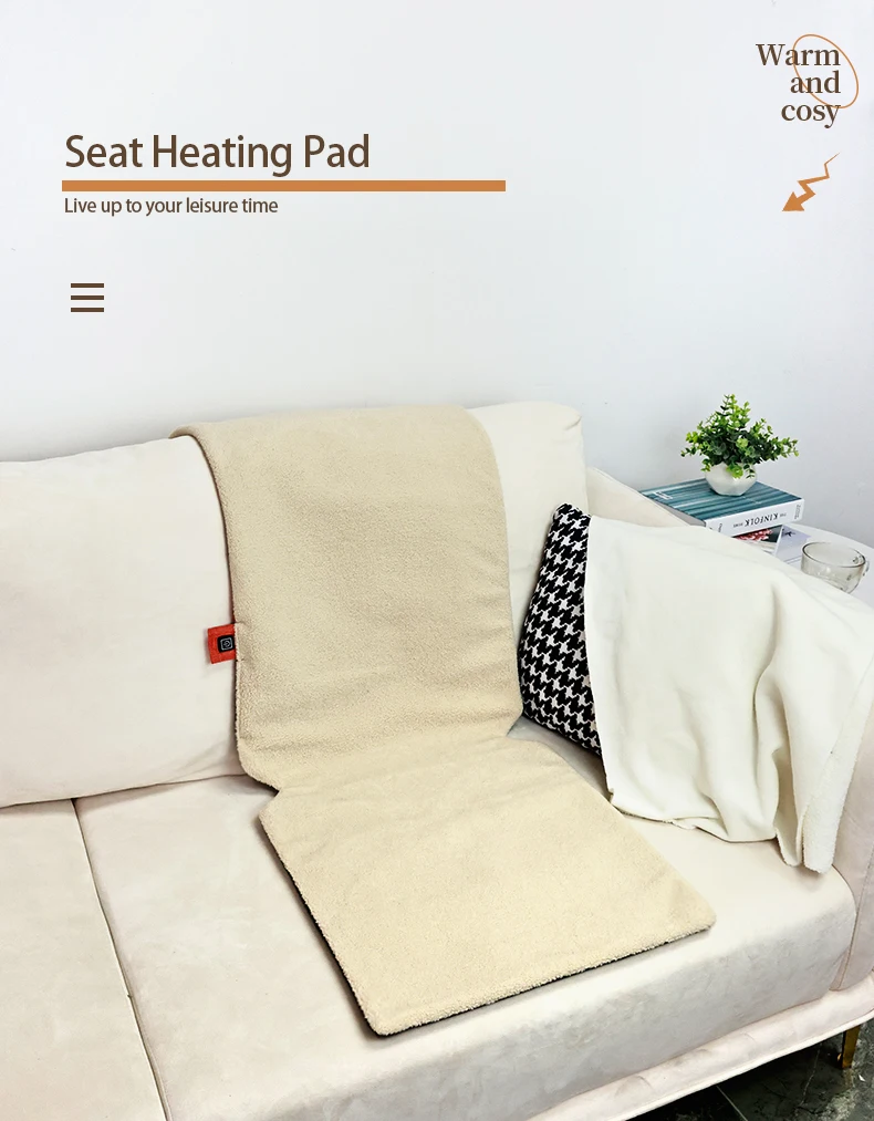 Rechargeable Cordless Heated Pad For Chair,Sofa,Couch,Traveling