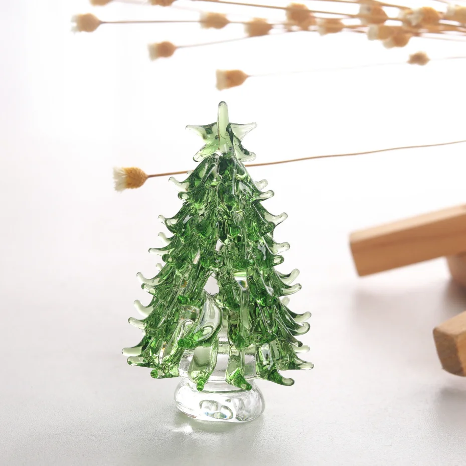 Crystal Christmas Tree Crystal Glass Tree Glass Green Clear Christmas