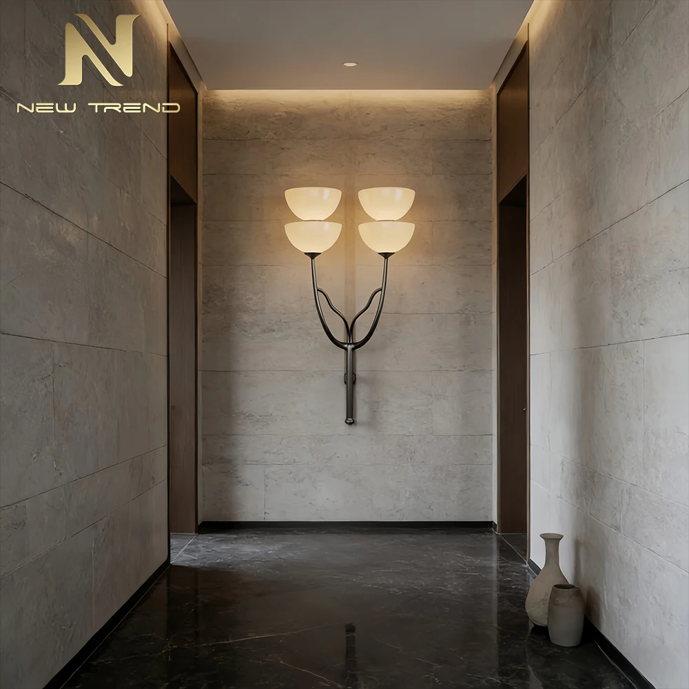 Applique murale CPL-477 moderne inspirée d’une branche d’arbre organique – Éclairage LED sculptural mat noir pour hall d’hôtel et couloirs