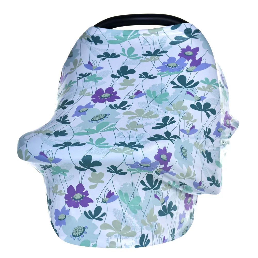 Multi Use Scarf Baby Car Seat Canopy Breastfeeding Nursing Cover Shopping Cart High Chair Cover