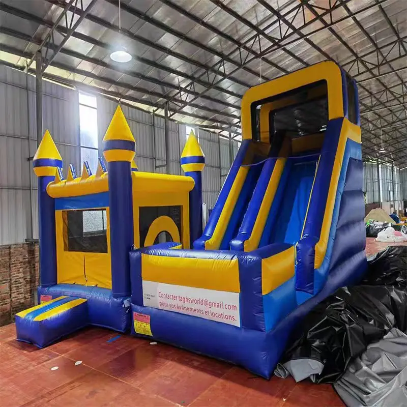 Hot Sale Small PVC Inflatable Bouncer Castle Indoor Game Combo with Jumping and Sliding for Kids' Party Outdoor Fun!