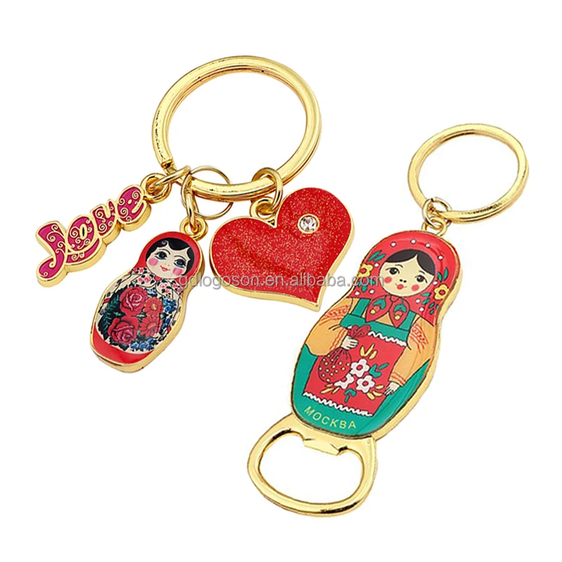 Russian sales doll keyring