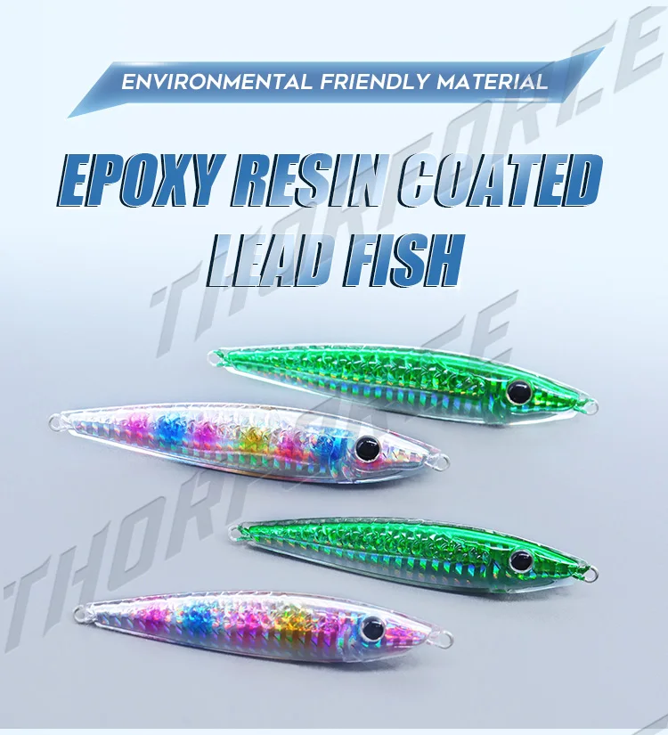 Oem Epoxy Resin Lure 2212gl04 Custom Color Bait 40g 60g High Stability