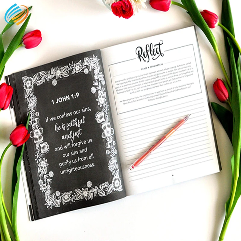 
 Необычный пользовательский спиральный блокнот Eccolo в твердой обложке для молитвенного журнала для женщин  