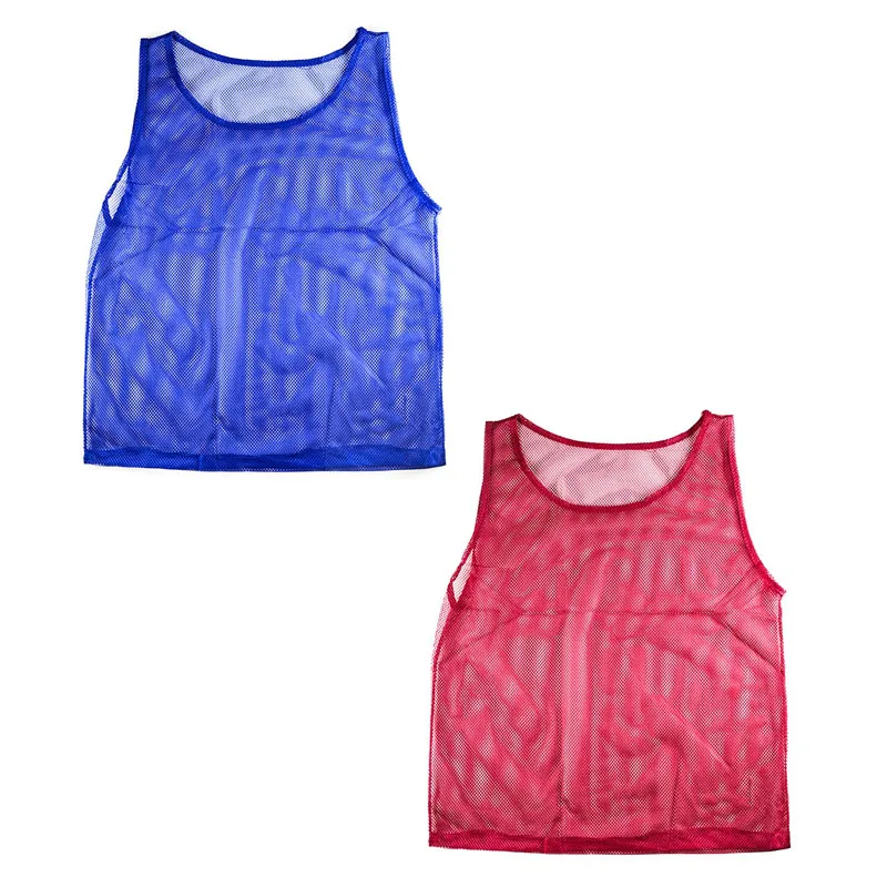 12 Nylon Mesh Scrimmage Team Practice Vests Pinnies Jerseys for Children Youth 