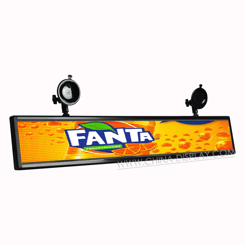 Rear Window Digital Color Emoticon Screen LED Sign Car Display for Advertising