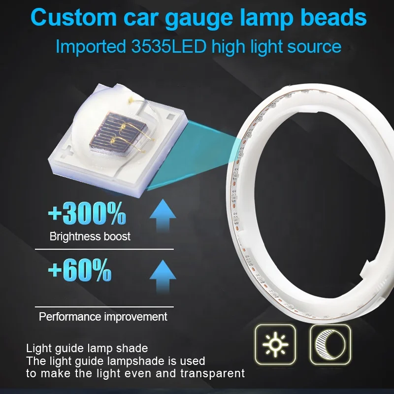 Universal 80MM App Control LED Angel Eyes Circle Halo Rings Fog Lamps RGB Car Ring Light Angel Eyes Led Headlight Rgb Fog Lights