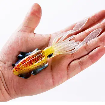New Luminous Trolling Soft Squid Lure, Silicone Octopus Skirt Soft Bait – Soft Lure – view 5