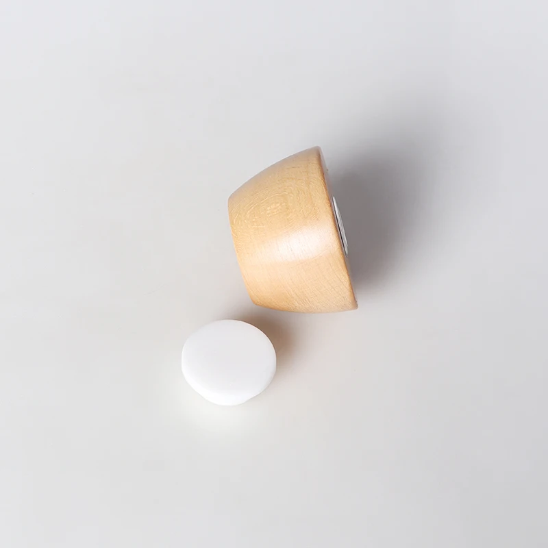 125 ml 500 ml 1 Liter Transparent Empty Round Shape Wide Mouth Fragrance Aroma Reed Diffuser Bottle with Wooden Lid