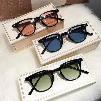 Conchen Vintage Square Sunglasses Man Black Glasses Uv400 Eyewear Brand Designer Shades Oculos De Sol Sunglasses