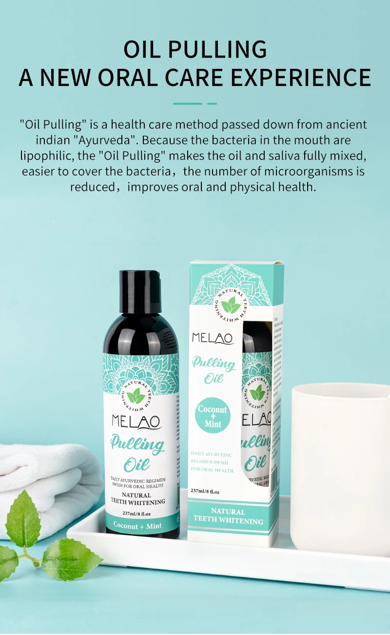 Oem Mouth Wash Oral Care Pulling Oil With Coconut Oil And Peppermint