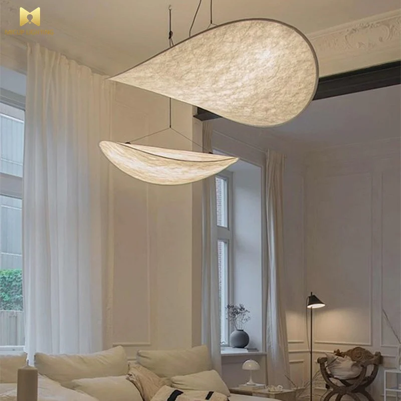 Wabi Sabi Style Silk Living Room Chandelier - 2024 Designer