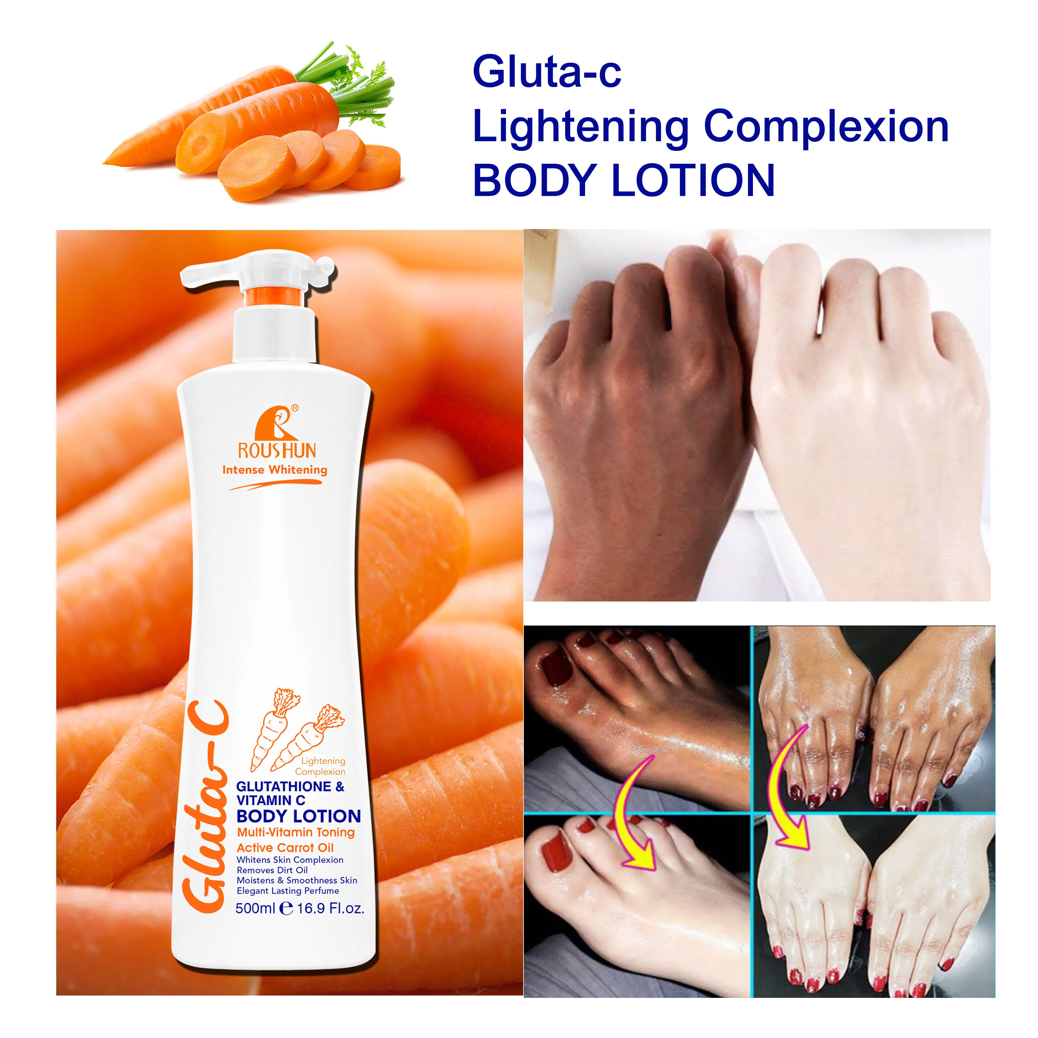 gluta c glutathione ROUSHUN Gluta-C Glutathione & Vitamin C Body Lotion 500ML