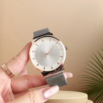 factory Customize designer women watch high quality stainless steel quartz waterproof wristwatch Mesh bracelet band watches