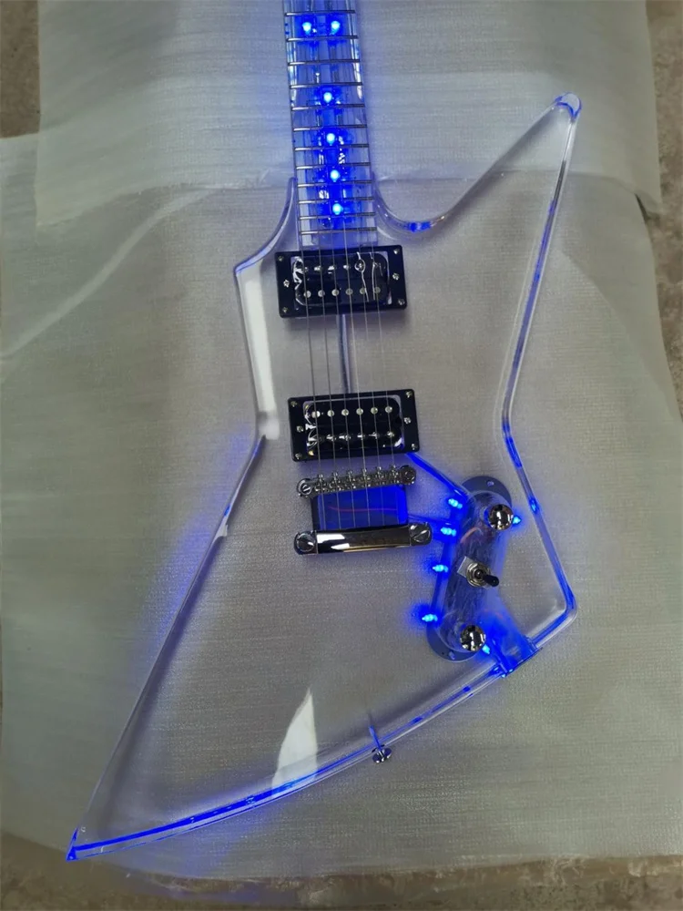 acrylic explorer guitar