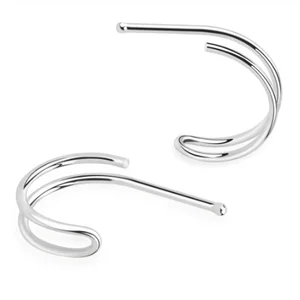 925 Sterling Silver Nose Rings Earrings Studs Hoops Cartilage Helix Labret Belly Button Septum Custom Piercing Jewelry Wholesale