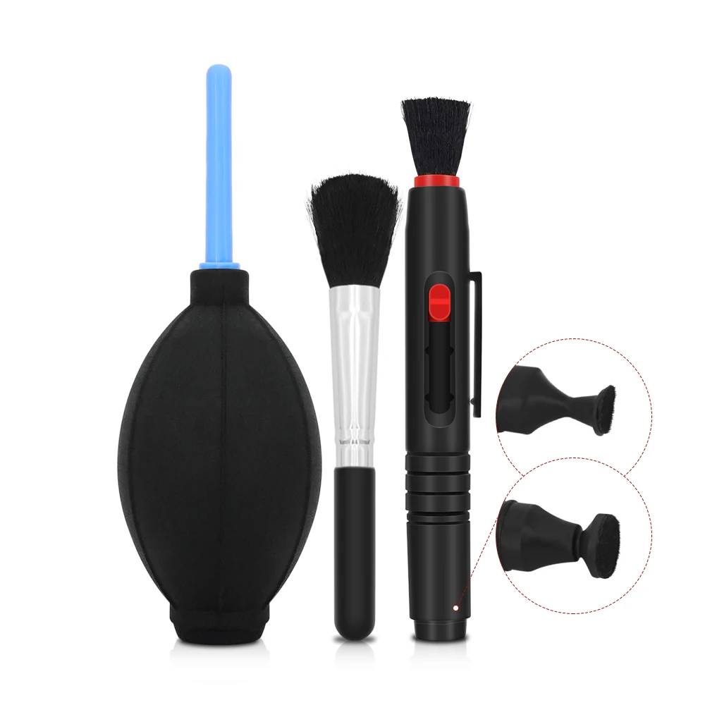 Essentials 6 in 1 Camera Lens Cleaning Kit with Lens Cleaning Pen Liquid Solution for Optical Lens and Digital Cameras
